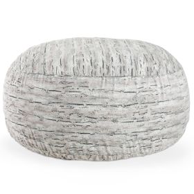 Jaxx Saxx 6 Foot Giant Bean Bag Chair- Luxe Faux Fox Fur