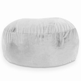 Jaxx Saxx 6 Foot Giant Bean Bag Chair- Premium Faux Rabbit Fur