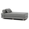 Jaxx Avida Daybed – Fold Out Queen Sleeper – Premium Boucle: Sleek and Modern Lounge for Relaxing and Overnight Guests - Dark Grey