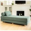 Jaxx Avida Daybed – Fold Out Queen Sleeper – Premium Boucle: Sleek and Modern Lounge for Relaxing and Overnight Guests - Green