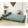 Jaxx Avida Daybed – Fold Out Queen Sleeper – Premium Boucle: Sleek and Modern Lounge for Relaxing and Overnight Guests - Green