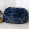 Jaxx 6 Foot  Bean Bag Loveseat Sofa Lounger - Mondo Fur - Midnight Blue