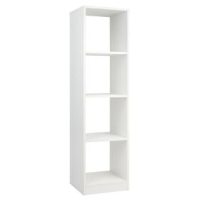 5 Tiers 4-Cube Narrow Bookshelf with 4 Anti-Tipping Kits