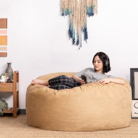 Jaxx Saxx 5 Foot Large Bean Bag w/ Removable Cover (Option: Camel)