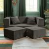 Jaxx Zipline Convertible Sleeper Loveseat & Ottomans