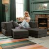 Jaxx Zipline Convertible Sleeper Loveseat & Ottomans