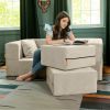 Jaxx Zipline Convertible Sleeper Loveseat & Ottomans