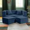 Jaxx Zipline Convertible Sleeper Loveseat & Ottomans