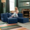 Jaxx Zipline Convertible Sleeper Loveseat & Ottomans