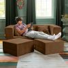 Jaxx Zipline Convertible Sleeper Loveseat & Ottomans