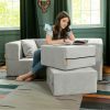 Jaxx Zipline Convertible Sleeper Loveseat & Ottomans