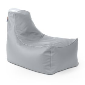 Jaxx  Pezzi Jr Kids Classroom Bean Bag Chair (Option: Premium Vinyl Submarine Grey)