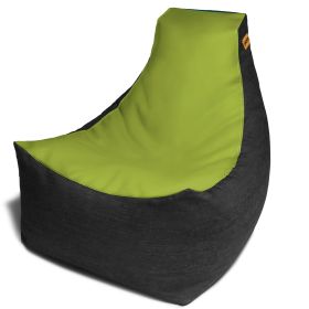 Jaxx Pixel Gamer Bean Bag Chair (Option: Premium Vinyl / Dark Denim Green)