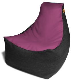 Jaxx Pixel Gamer Bean Bag Chair (Option: Premium Vinyl / Dark Denim Plum)