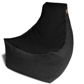 Jaxx Pixel Gamer Bean Bag Chair (Option: Premium Vinyl / Dark Denim Black)