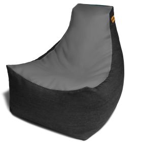 Jaxx Pixel Gamer Bean Bag Chair (Option: Premium Vinyl / Dark Denim Charcoal)