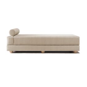 Jaxx Alon Daybed / Fold (Option: Out QueenSize Mattress  Microvelvet Ivory)