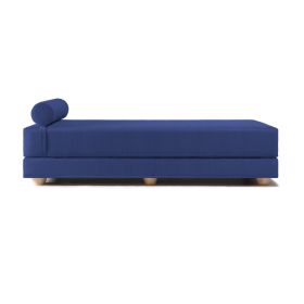 Jaxx Alon Daybed / Fold (Option: Out QueenSize Mattress  Microvelvet Indigo)