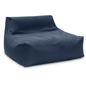 Jaxx Lavista Outdoor Bean Bag Loveseat / Modern Patio Sofa (Option: Navy)