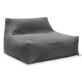 Jaxx Lavista Outdoor Bean Bag Loveseat / Modern Patio Sofa (Option: Slate)