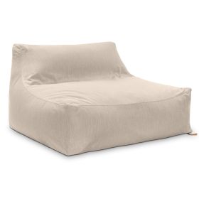 Jaxx Lavista Outdoor Bean Bag Loveseat / Modern Patio Sofa (Option: Flax)