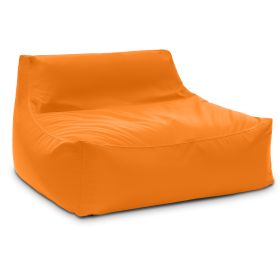 Jaxx Lavista Outdoor Bean Bag Loveseat / Modern Patio Sofa (Option: Tangerine)