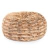 Jaxx Saxx 6 Foot Giant Bean Bag Chair - Luxe Faux Fox Fur