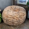 Jaxx Saxx 6 Foot Giant Bean Bag Chair - Luxe Faux Fox Fur