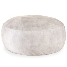 Jaxx Saxx 6 Foot Giant Bean Bag Chair - Wrangler (Option: Beige)