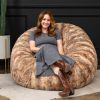 Jaxx Metro Sac 5 Foot Bean Bag Chair - Luxe Fur