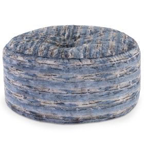 Jaxx Metro Sac 5 Foot Bean Bag Chair - Luxe Fur (Option: Indigo Fox)