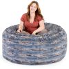 Jaxx Metro Sac 5 Foot Bean Bag Chair - Luxe Fur