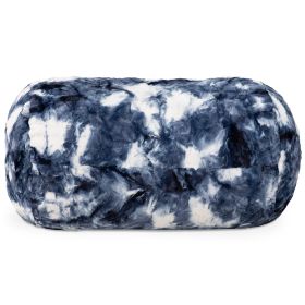 Jaxx Sofa Saxx Bean Bag Couch - 4 Foot - Faux Fur (Option: Blue & White Print)