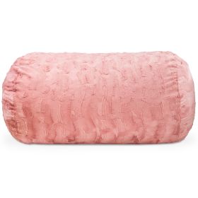 Jaxx Sofa Saxx Bean Bag Couch - 4 Foot - Faux Fur (Option: Rose Quartz)