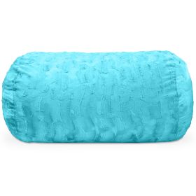 Jaxx Sofa Saxx Bean Bag Couch - 4 Foot - Faux Fur (Option: Maui Turquoise)