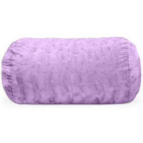 Jaxx Sofa Saxx Bean Bag Couch - 4 Foot - Faux Fur (Option: Bellflower Purple)