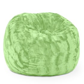 Jaxx Saxx 3 Foot Bean Bag Chair - Faux Fur - Fun Colors (Option: Lime Green)