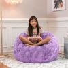 Jaxx Saxx 3 Foot Bean Bag Chair - Faux Fur - Fun Colors