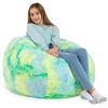 Jaxx Saxx 3 Foot Bean Bag Chair - Faux Fur - Fun Colors