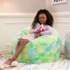 Jaxx Saxx 3 Foot Bean Bag Chair - Faux Fur - Fun Colors