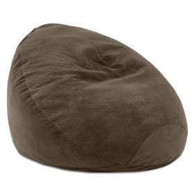 Jaxx Koku Bean Bag - Velvish/Turbo (Option: Espresso)