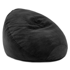 Jaxx Koku Bean Bag - Velvish/Turbo (Option: Black)