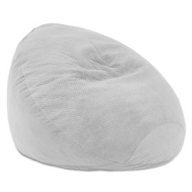 Jaxx Koku Bean Bag - Velvish/Turbo (Option: Grey)