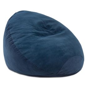 Jaxx Koku Bean Bag - Velvish/Turbo (Option: Indigo)