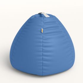 Jaxx Gumdrop Commercial Grade Bean Bag for Educational Environments (Option: Large Size - Premium Vinyl - Royal Blue)