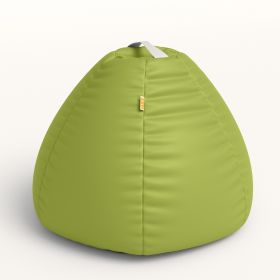 Jaxx Gumdrop Commercial Grade Bean Bag for Educational Environments (Option: Large Size - Premium Vinyl - Green)