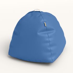 Jaxx Gumdrop Jr. Kids Bean Bag for Early Childhood & Educational Environments (Option: Premium Vinyl - Royal Blue)