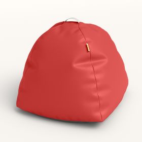 Jaxx Gumdrop Jr. Kids Bean Bag for Early Childhood & Educational Environments (Option: Premium Vinyl - Red)