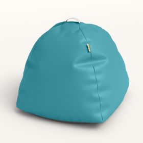 Jaxx Gumdrop Jr. Kids Bean Bag for Early Childhood & Educational Environments (Option: Premium Vinyl - Turquoise)