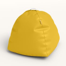 Jaxx Gumdrop Jr. Kids Bean Bag for Early Childhood & Educational Environments (Option: Premium Vinyl - Yellow)